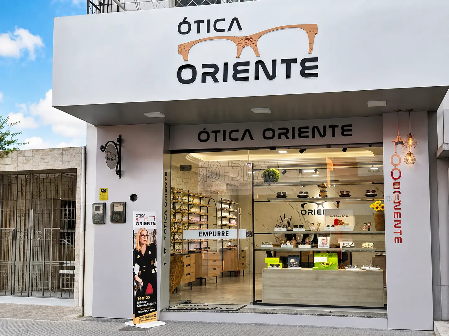 Fachada da Ótica Oriente Crateús
